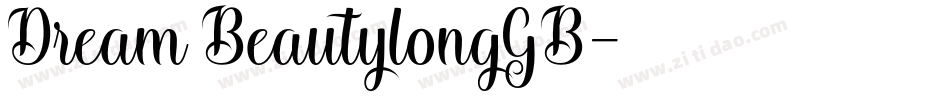 Dream BeautylongGB字体转换